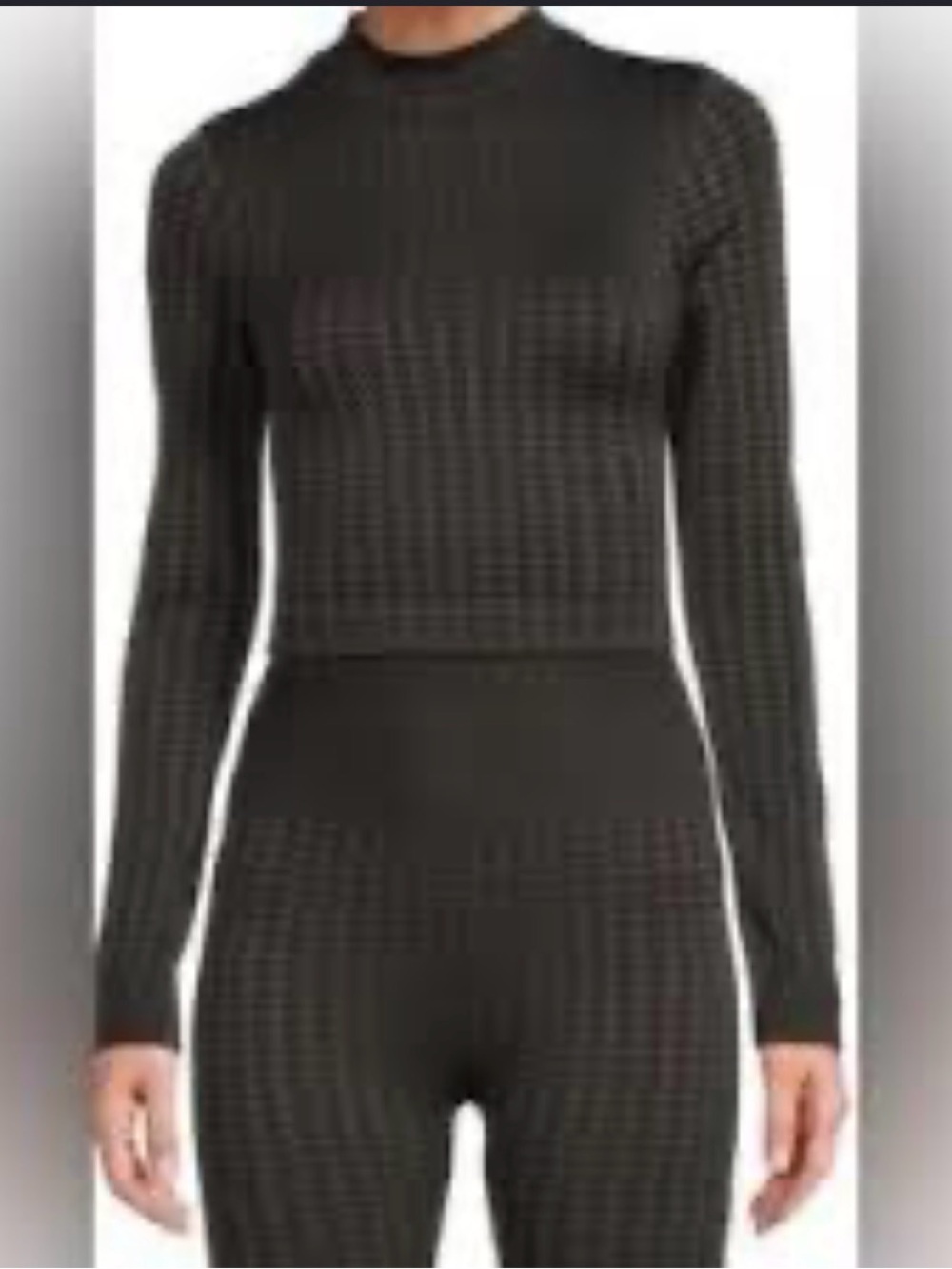 Antonio Melani Long-Sleeve Mock Neck Ribbed Top - Brand New With Tags